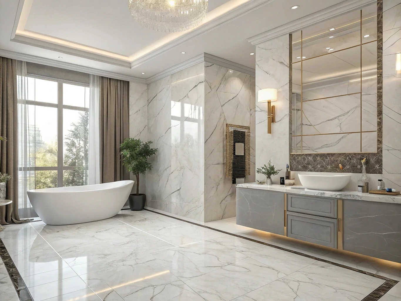 تركيب بلاط حمامات