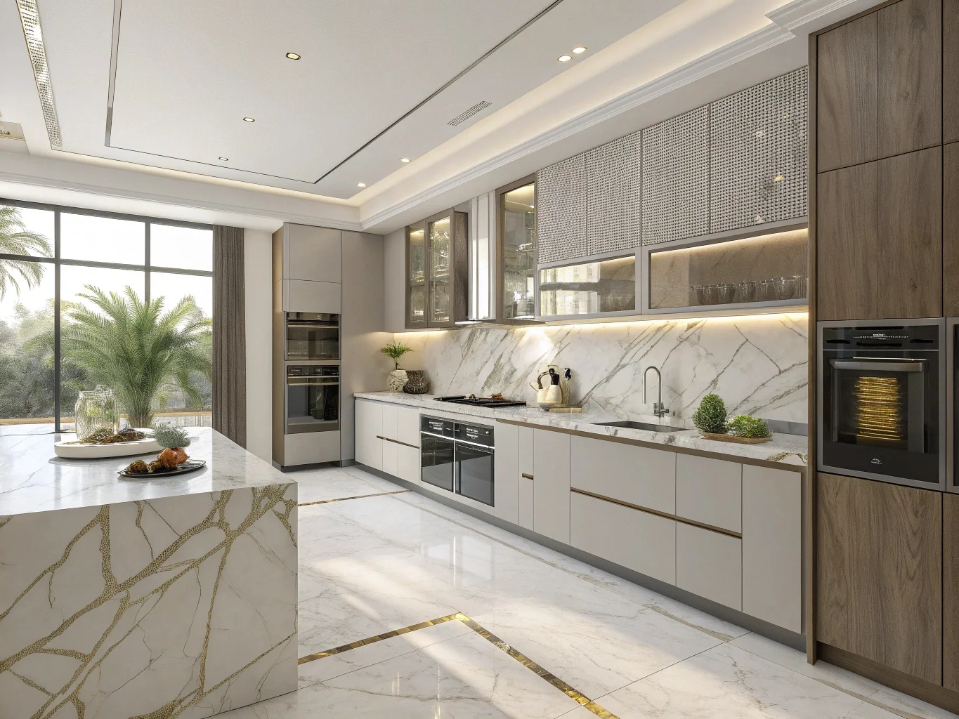 تركيب الرخام في المطبخ